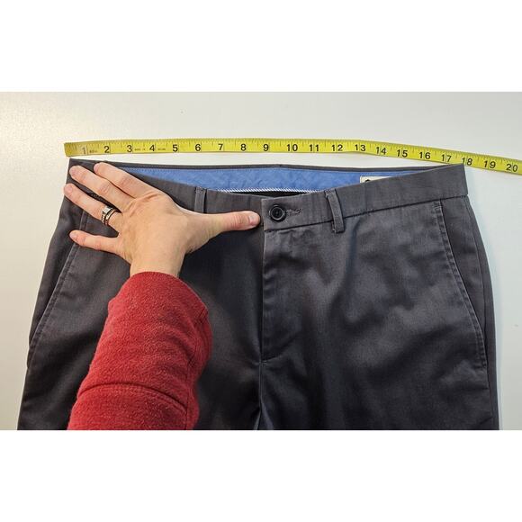 Straight fit premium non iron khaki haggar GREY dress pants slacks 34x29 vintage - Picture 7 of 7